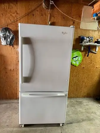 Whirlpool, heavy duty, refrigerator, and freezer