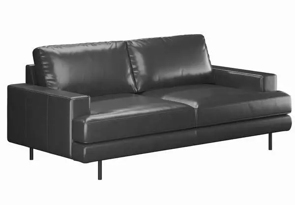 AERO black leather SOFA