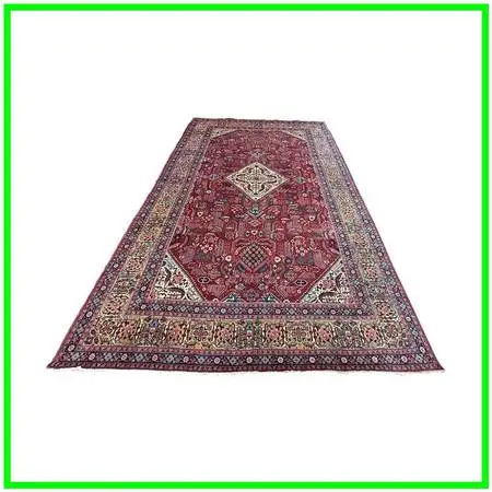 8ft 2in × 11ft 10in Josheghan Hand Knotted Iranian Jewel Tone Rug. Es