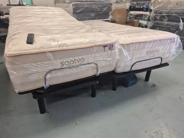 BRAND NEW SAATVA SPLIT KING  RX MATTRESSES W/ ADJUSTABLE BEDS