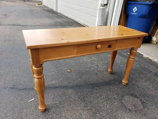 Solid Wood Broyhill Console Table