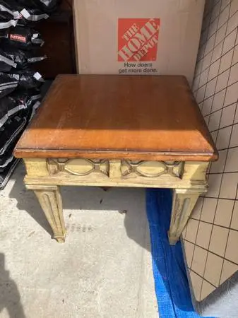Large All Wood Side Table