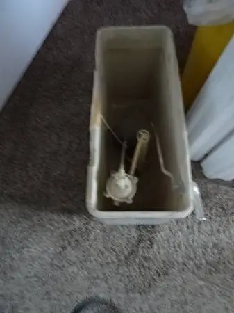 Toilet tank with lid