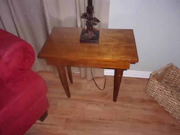 oak end table