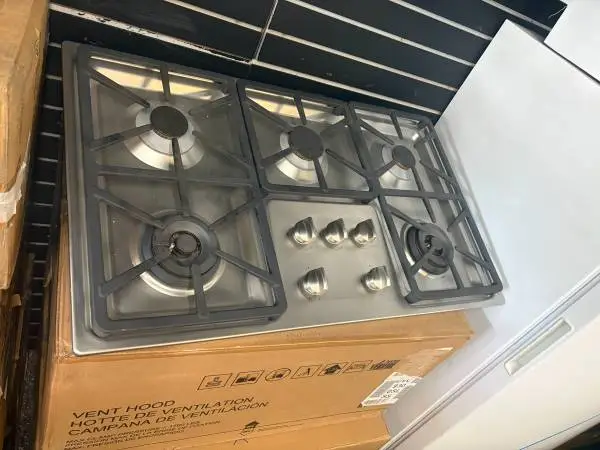 Stainless steel Gas Stovetop Hexa Grate Design