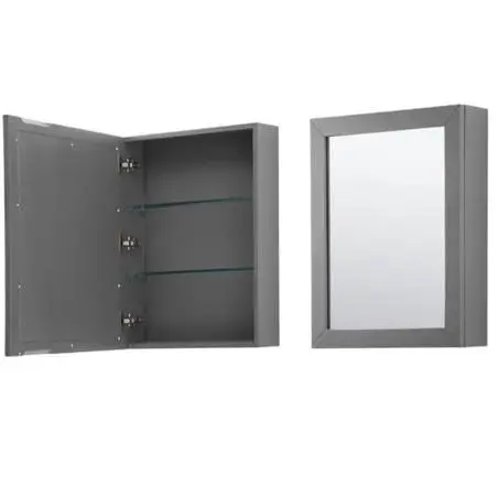 24x30 Bathroom Vanity Mirror in Dark Gray