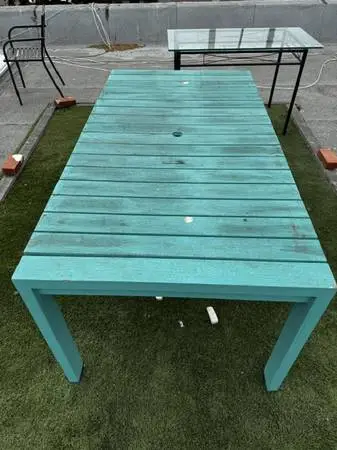 Heavy duty wood table