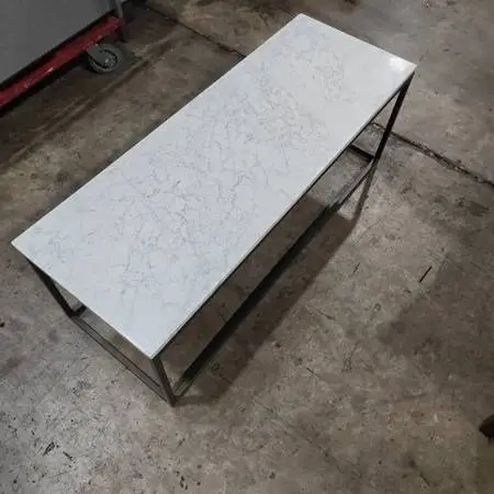 West Elm Faux Marble Top Coffee Table