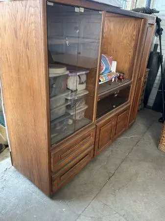 Old Wooden TV Cabinet