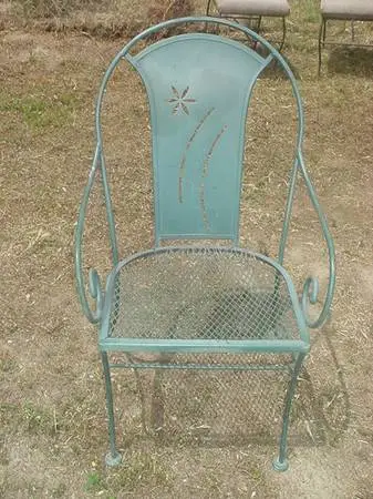 metal patio chair