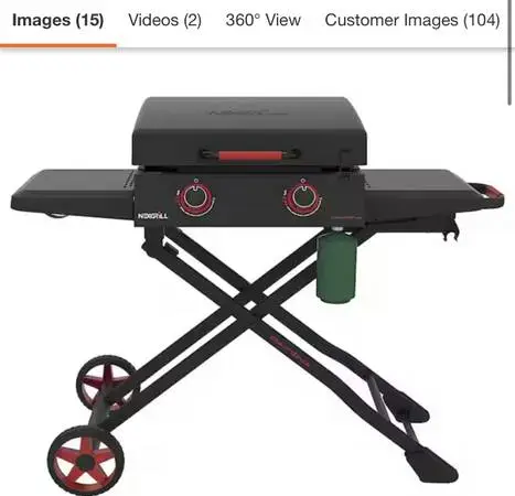 Nexgrill Daytona portable griddle 2 burner
