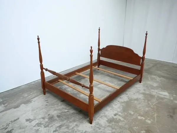 Vintage HITCHCOCK Four Poster Full Size Bed Frame - SOLID MAPLE