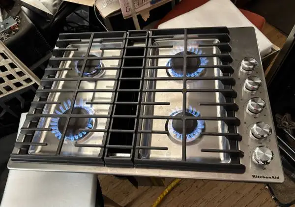 30” Kitchenaid down draft cooktop
