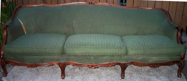 COUCH Victorian Antique Cushioned SOFA Living Room Vintage Furniture