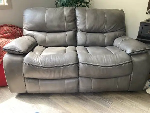 Like new grey large love seat