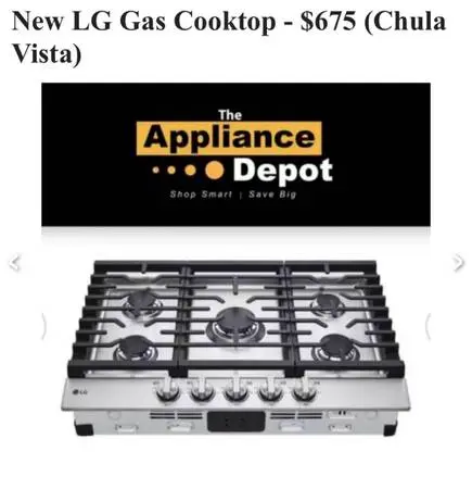 New LG Gas Cooktop
