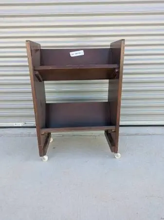 Vintage Solid Wood Slanted Bookcase