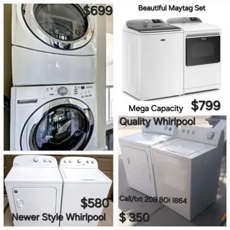 💯 EXCELLENT!! NEWER W/D Washer Dryer Sets 2oh8 8OI I864
