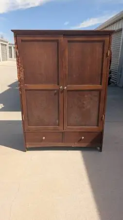 Wood Storage Cabinet