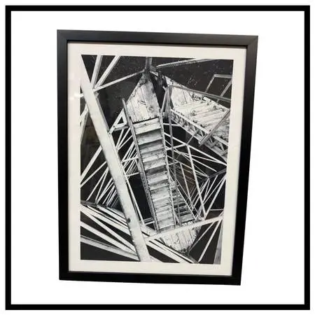 Framed Black & White Architectural Print