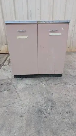 Vintage Metal Medical Cabinet