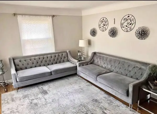 Couch and table set