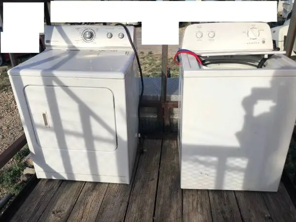 Maytag MEDC400VW0 Dryer 7 Cu Ft & Whirlpool RTW4640YQ1Washer 3.4 Cu Ft