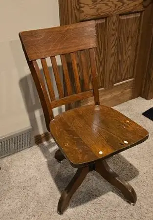 Vintage Oak Office Chair