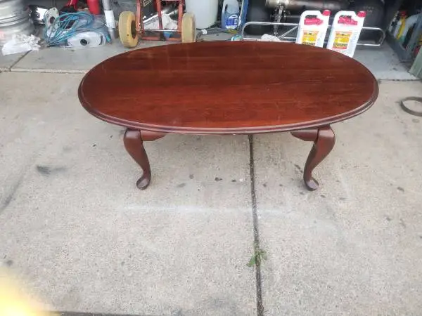 Solid wood coffee table