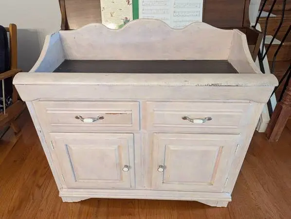 Solid Wood Changing Table / Dry Bar / Washstand / Storage Cabinet