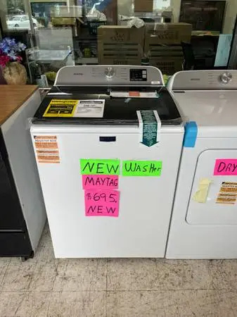 Washer new inbox,Maytag oversize capacity Call/Text