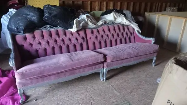 French Provincial Pink Furniture Set