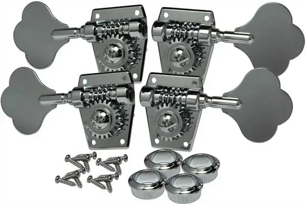Vintage Bass Tuner Machine Head 2L x 2R set with Elephant Ear keysNOS