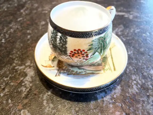 TEA SET -- GEISHA LITHOPANE KUTANI  - FROM JAPAN