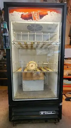 Vintage Coke Cooler Display Case
