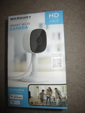 Sealed Box New Merkury 1080P HD Smart Wi-Fi Camera