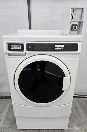 Maytag Coin Operated Coin Drop Front Load Commercial Washer !