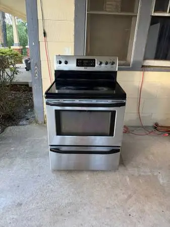 Kenmore Glass Top Stainless Steel Stove