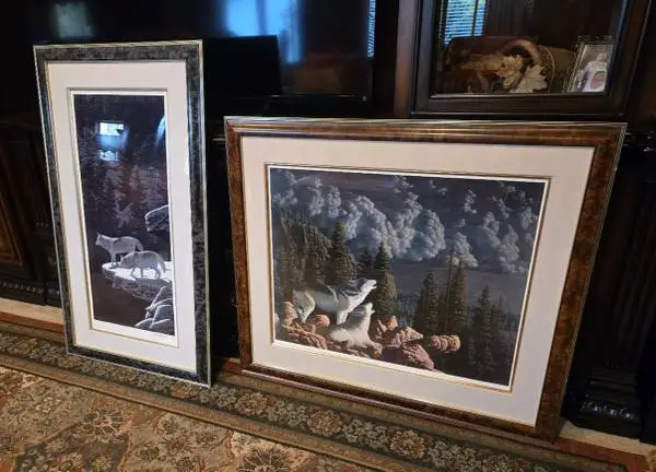 Ken Conragen Signed/Numbered Wolf-Wildlife Framed Prints