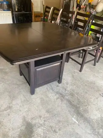 Dining table and chairs