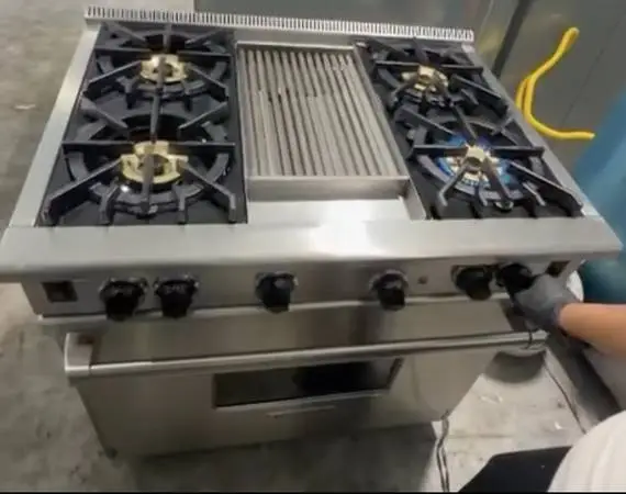 Wolf Stainless Steel 36” Wide Gas Range
