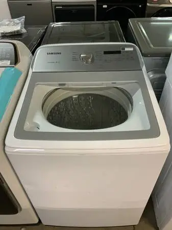**SAMSUNG WHITE TOP LOAD 5.0 CU FT SINGLE WASHER**ON SALE NOW**