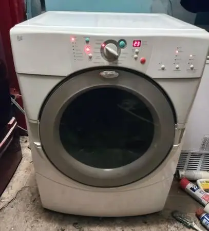 ELECTRIC DRYER WHIRLPOOL DUET SUPER CAPACITY STACKABLE