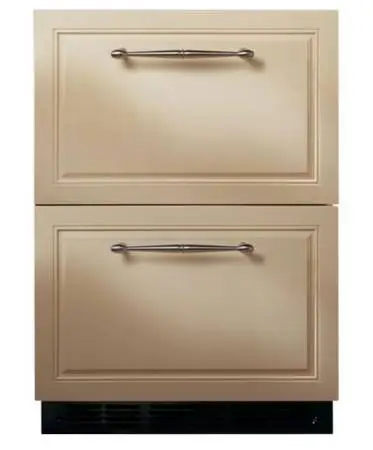 *Open Box* Monogram 24” Panel Ready Double Drawer Refrigerator