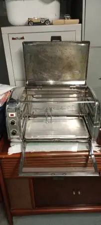 Vintage Sears Kenmore automatic rotisserie broiler grill...LQQK!!!