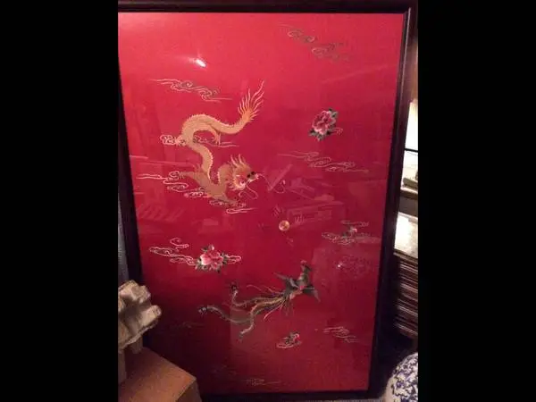 Embroidery, Aquarium Cabinet
