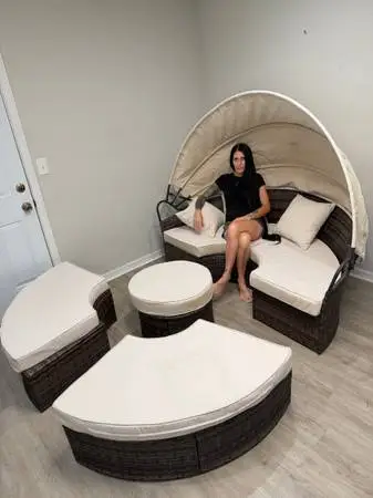 Outdoor Canopy daybed modular sofa couch! Patio pool CAN DELIVER!
