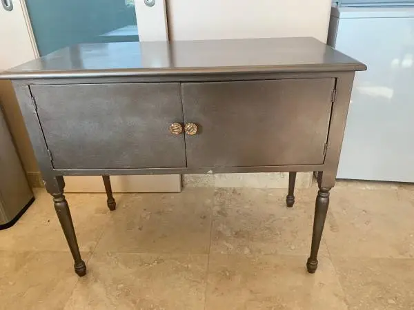 Pewter console cabinet-delivered