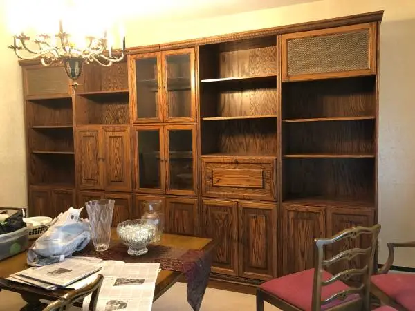 GOLDEN OAK LARGE WALL UNIT