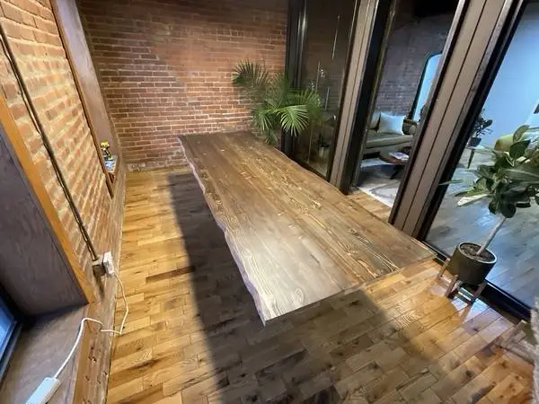 10 Live Edge Conference or Dining Table + 8 Chairs